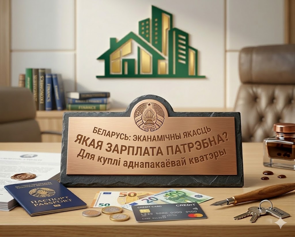 Какая зарплата нужна для покупки однокомнатной квартиры в Беларуси